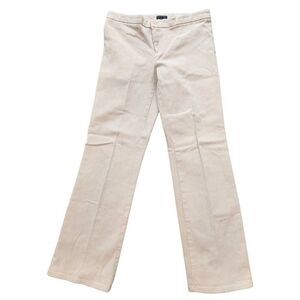 Vintage 90s Heart Moon Star Off White Demin Jeans 10 Low Rise Wide Leg Stretch